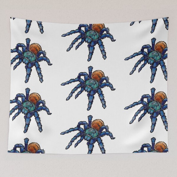 Item preview, Greenbottle Blue Tarantula with Black Outline designed and sold by RJKpoyp.