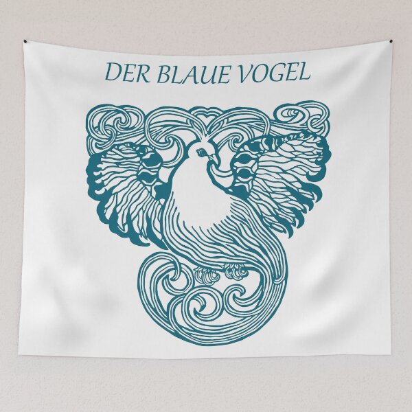 Item preview, Der blaue Vogel - Blauer Vogel des Glücks - Kultur, Literatur und Märchen Fantastisches Tier designed and sold by Vintage-TM.