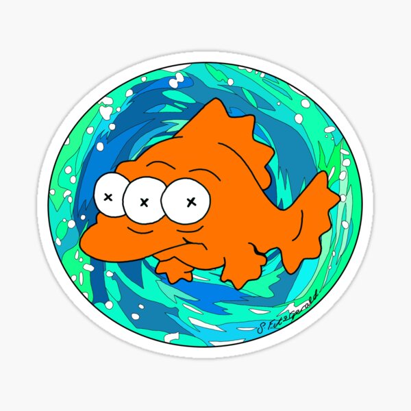 Vista previa del artículo con la obra «Simpsons Blinky», diseñado y vendido por Sasha Fitzgerald.