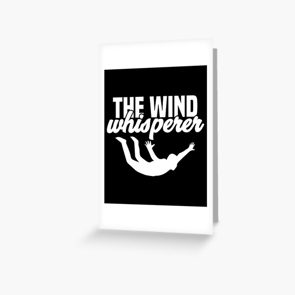 Bodyflying Indoor Skydiving Wind Tunnel Skydiver Gift Carte de vœux