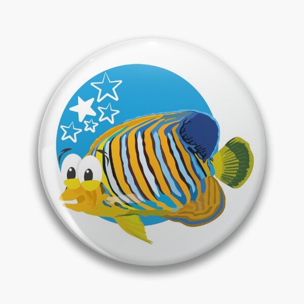 Item preview, Ocean Emotions - Positive Angelfish designed and sold by freshnsalty.