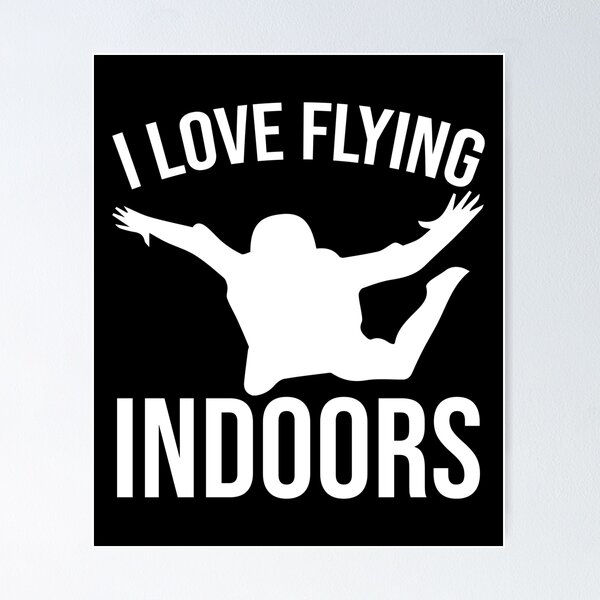 Item preview, Flying indoor bodyflying indoor skydiving skydiver designed and sold by Nessshirts.