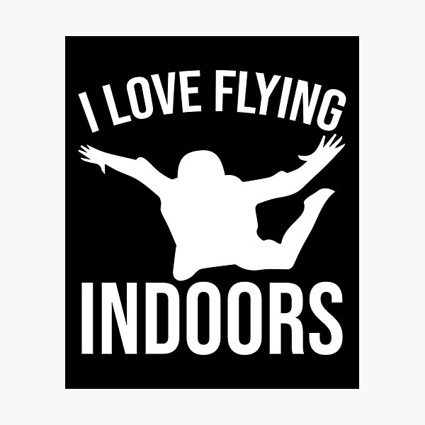 Item preview, Flying indoor bodyflying indoor skydiving skydiver designed and sold by Nessshirts.