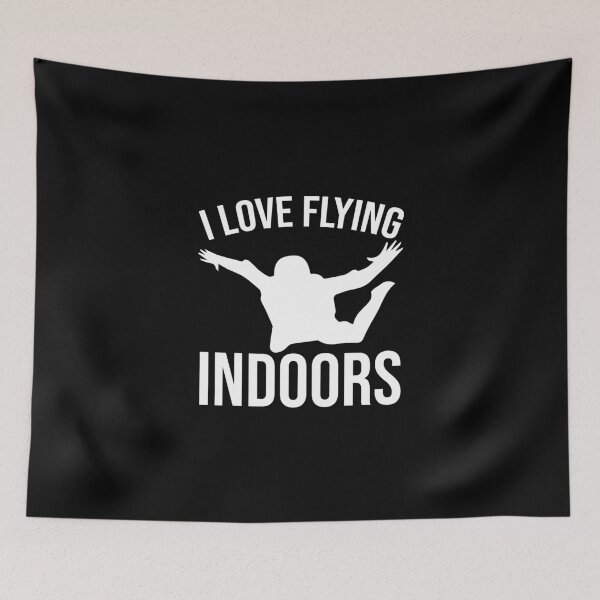 Item preview, Flying indoor bodyflying indoor skydiving skydiver designed and sold by Nessshirts.