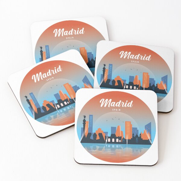 Item preview, Madrid Spain night skyline designed and sold by louzaartist.