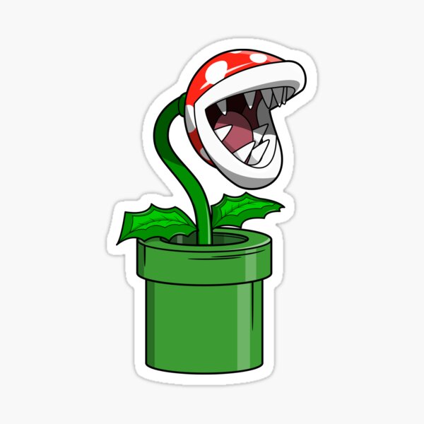 Planta piraña Pegatina