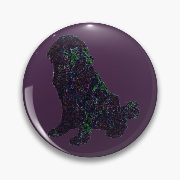 Item preview, Newfoundland Dog Purple Blue Crystal designed and sold by Moonyflower.