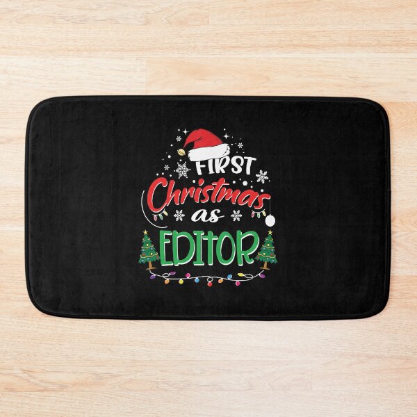 Item preview, First Christmas as Editor Funny 1st Christmas Gifts Ideas for New Editor Editors designed and sold by clothesy7.