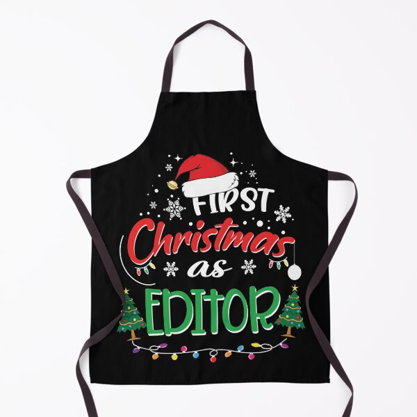 Item preview, First Christmas as Editor Funny 1st Christmas Gifts Ideas for New Editor Editors designed and sold by clothesy7.
