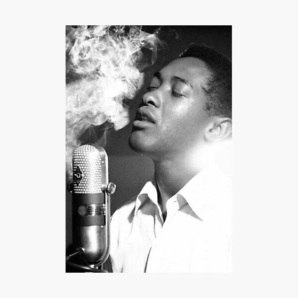 The Legend Sam Cooke Bw Photographic Print