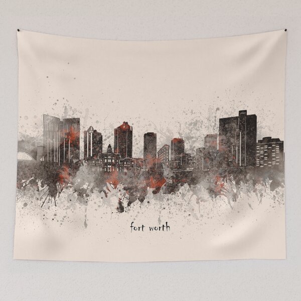 Item preview, fort worth skyline designed and sold by BekimART2.