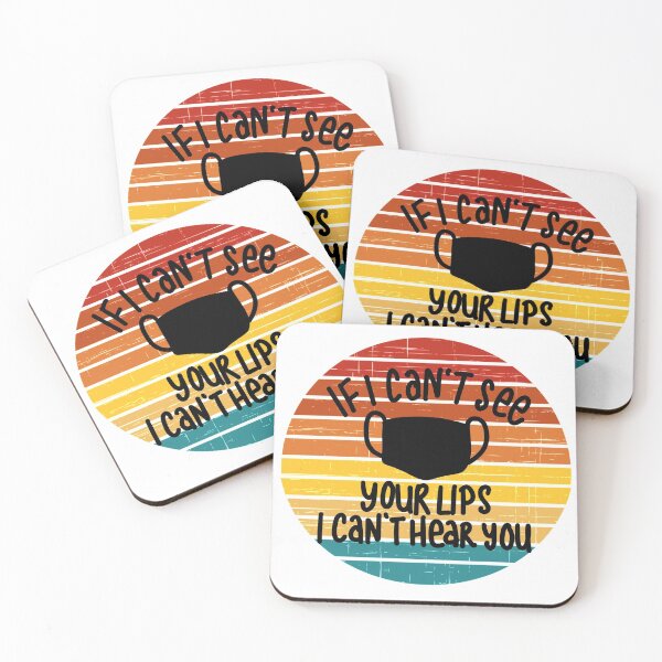 Item preview, Retro feel - If I can’t see your lips I can’t hear you - Hearing impaired. designed and sold by creativepod.