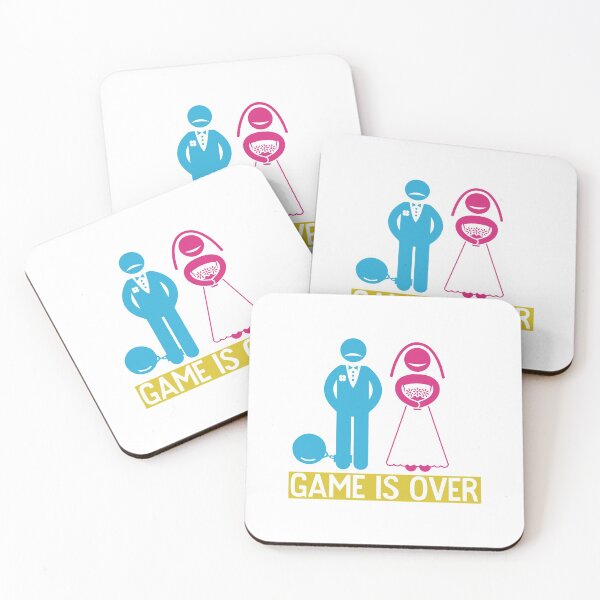 Item preview, Game Is Over Wedding Bride Groom Couple Funny designed and sold by DoSt-997.