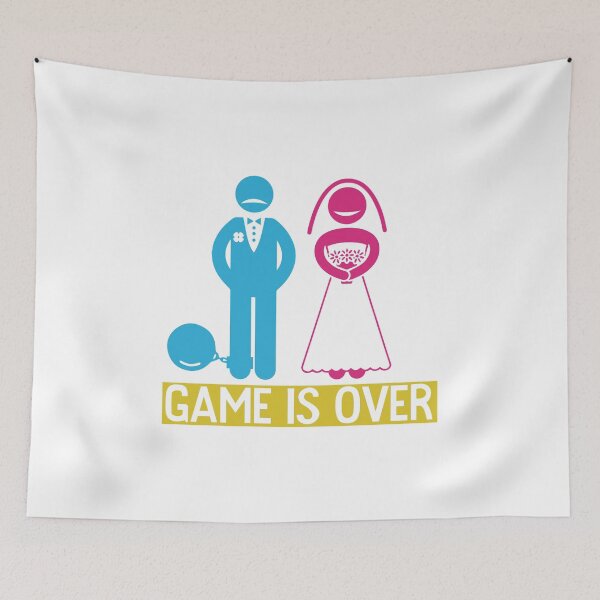 Item preview, Game Is Over Wedding Bride Groom Couple Funny designed and sold by DoSt-997.