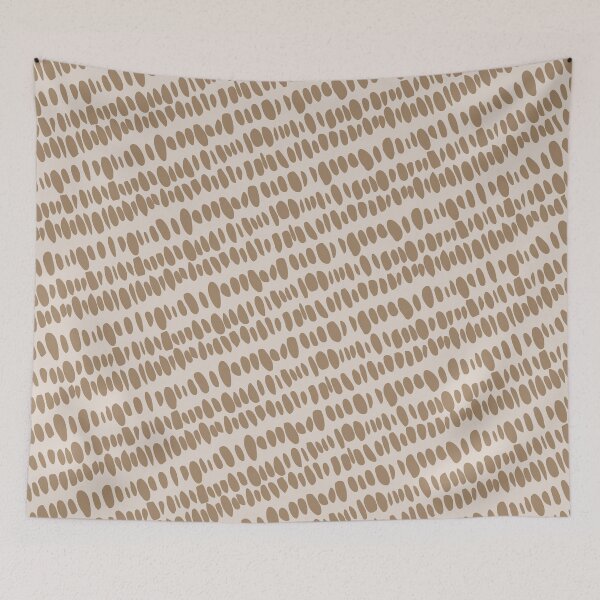 Artikelvorschau, Geomatric Line Pattern, Boho, Native Style, African, Textile, Dashes, Brown entworfen und verkauft von meggydesigns.