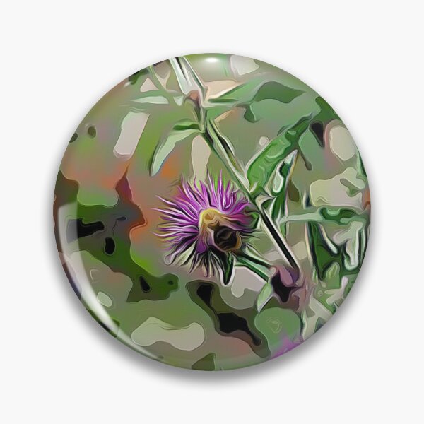 Item preview, Purple Flowers with bee designed and sold by Colin Bentham.