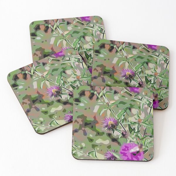 Item preview, Purple Flowers with bee designed and sold by Colin Bentham.