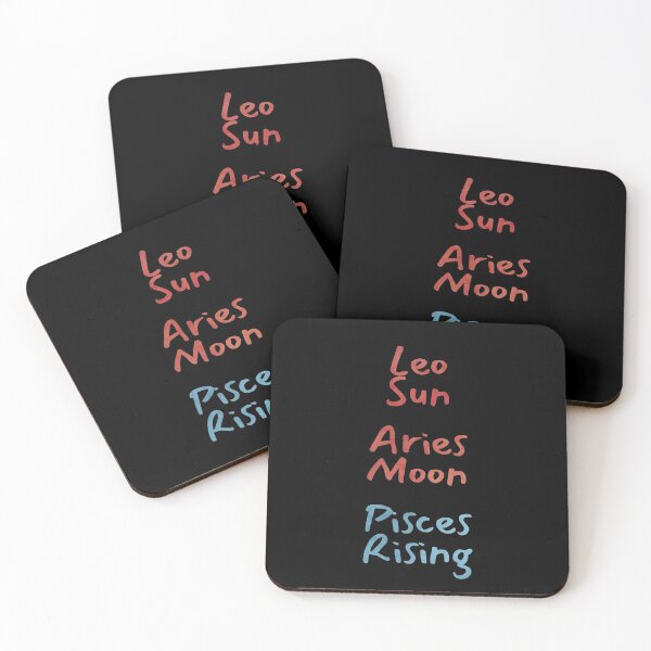 Item preview, Leo Sun Aries Moon Pisces Rising Text designed and sold by leomooncreates.