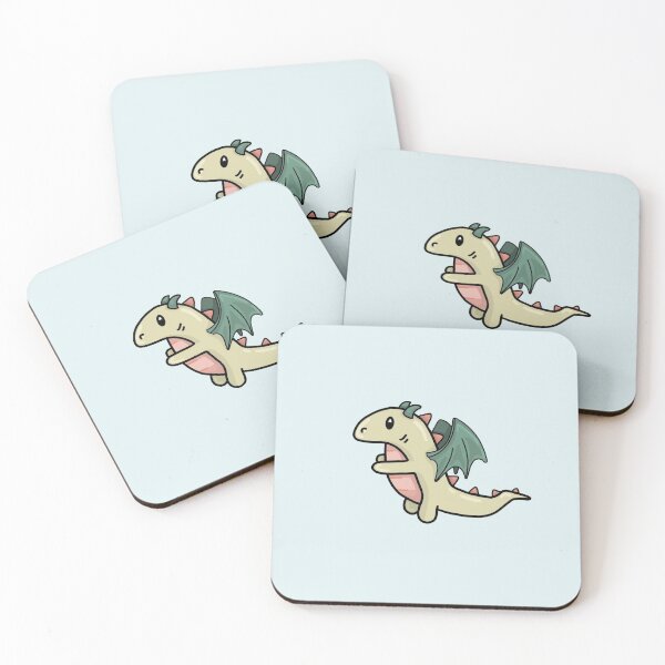 Item preview, Cute Green and Pink Pastel Dragon  designed and sold by Natasha Greene.