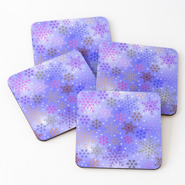 Item preview, Fantasy Colorful Snowflakes  designed and sold by Shapes-Mania.