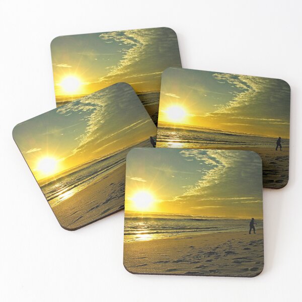 Item preview, Golden Sunset Tropical Seashore Beach Seascape designed and sold by worldways.