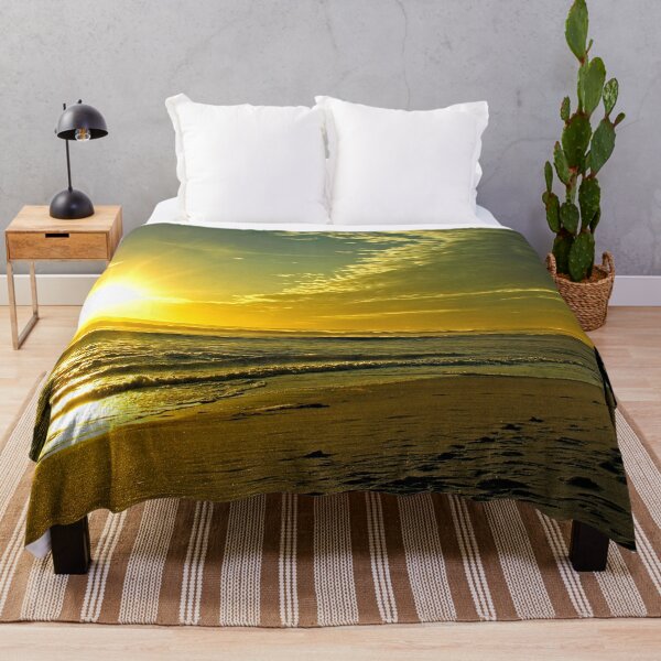 Item preview, Golden Sunset Tropical Seashore Beach Seascape designed and sold by worldways.