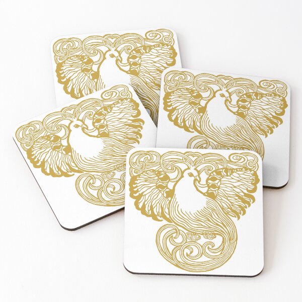 Item preview, Abstract Magic Fantastic Golden Bird - Gold Phoenix designed and sold by Vintage-TM.