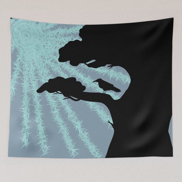 Item preview, Raven in Winter Sun Ice Blue designed and sold by VazMasDesign.