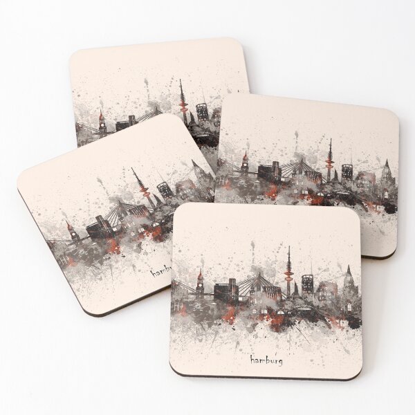 Item preview, hamburg skyline designed and sold by BekimART2.
