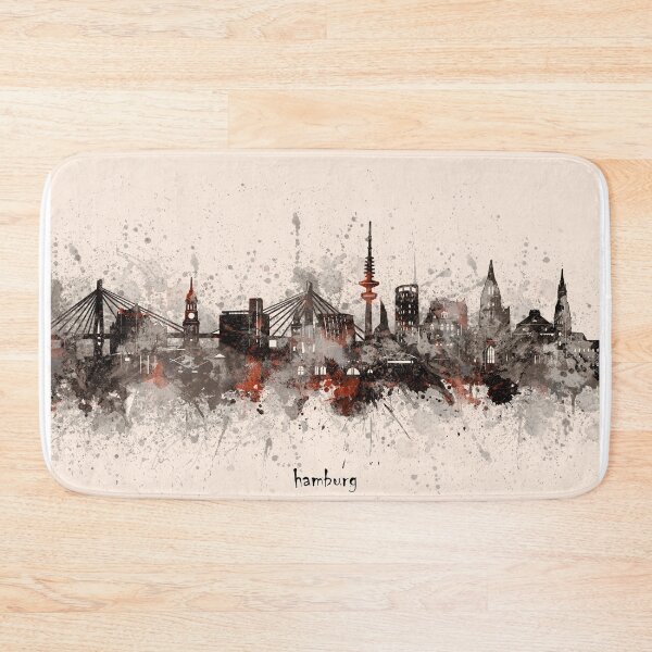 Item preview, hamburg skyline designed and sold by BekimART2.