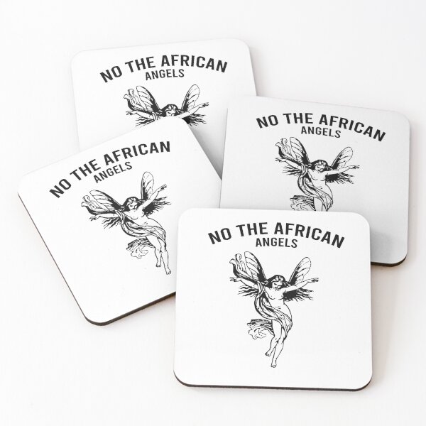 Item preview, No the African Angels (Black Arched Variant) designed and sold by HeyFellowKids.