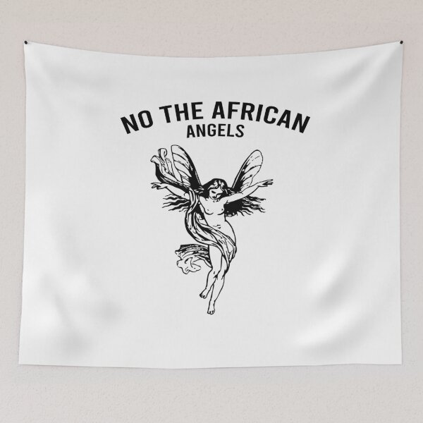 Item preview, No the African Angels (Black Arched Variant) designed and sold by HeyFellowKids.