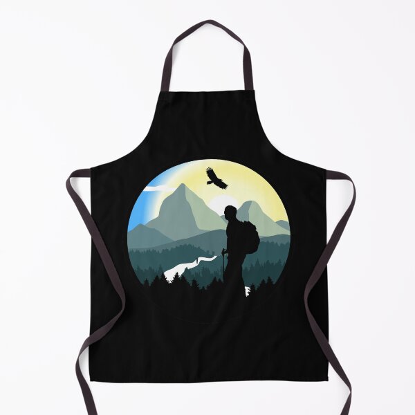 Item preview, Mountains, hiking, wilderness - man designed and sold by claudiasartwork.