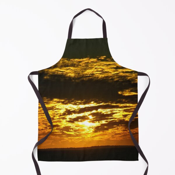 Item preview, Golden Sunset at Sea Dark Clouds Coastline Seascape designed and sold by worldways.