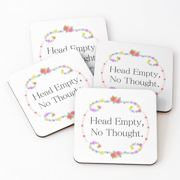 Item preview, "Head Empty, No Thought" designed and sold by gothmochi.