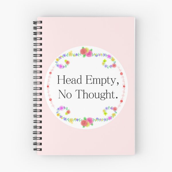 Item preview, "Head Empty, No Thought" designed and sold by gothmochi.