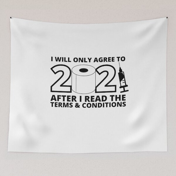 Item preview, Funny Disclaimer 2021 Terms & Conditions designed and sold by Spicy Chilli.