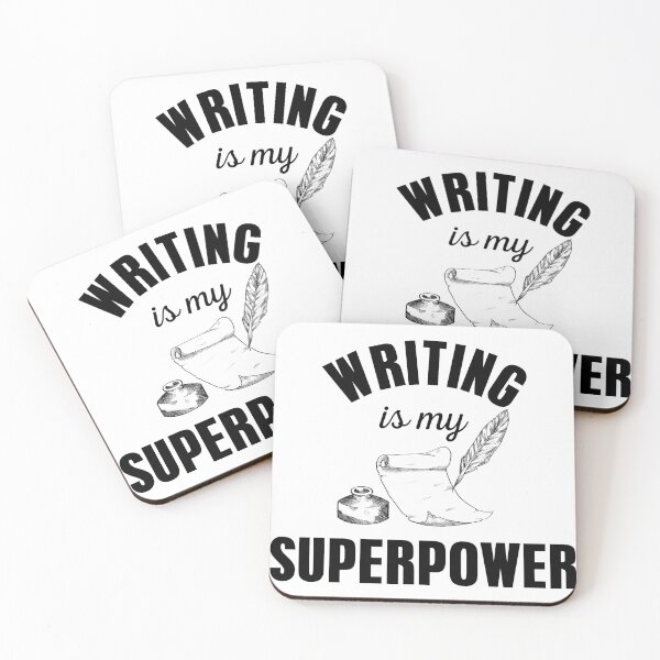 Item preview, Writing is My Superpower designed and sold by Mariano Topno.