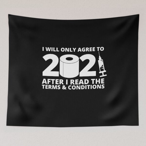 Item preview, Funny Disclaimer 2021 Terms & Conditions designed and sold by Spicy Chilli.