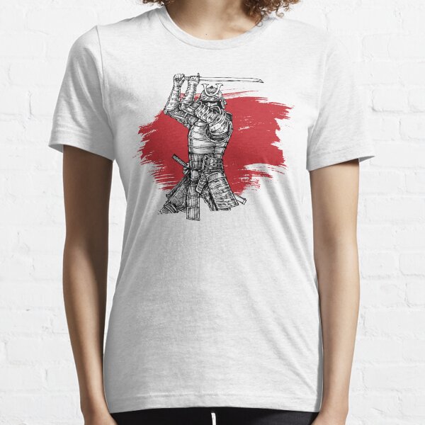 Samurai Warrior Armored Ronin Oni Mask Katana Essential T-Shirt