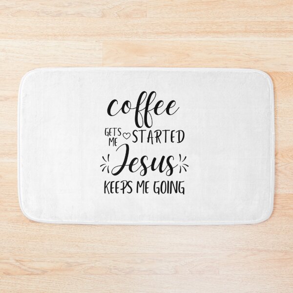 Item preview, Coffee Gets Me Started Jesus Keeps Me Going Shirt, Christian , Christian Clothing, Christian For Women, Funny Christian designed and sold by kenganalashish.
