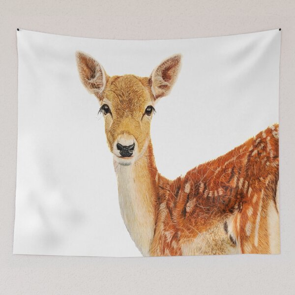 Item preview, Fallow Deer Woodland animal design designed and sold by IslesArt.