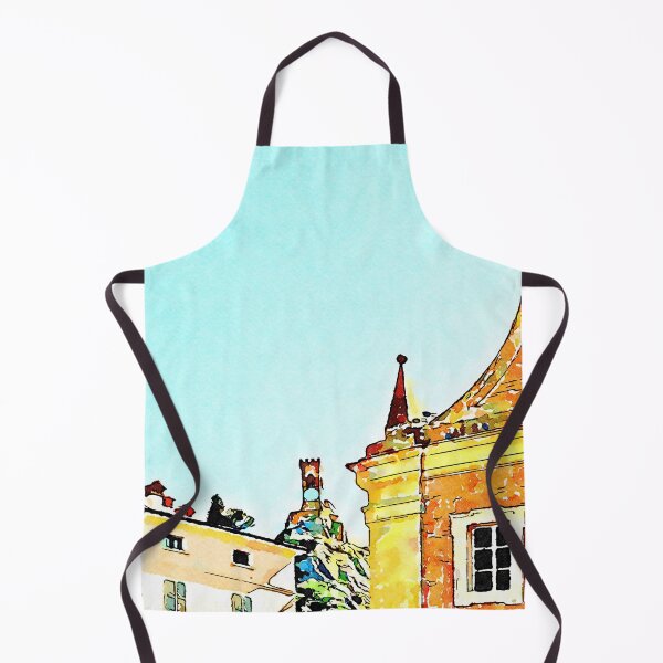 Item preview, Brisighella: pinnacle of he church and view of the tower designed and sold by Giuseppe Cocco.