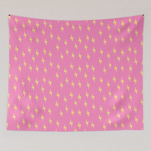 Item preview, Lightning Bolt on pink - Face Mask designed and sold by Zaramcintosh.