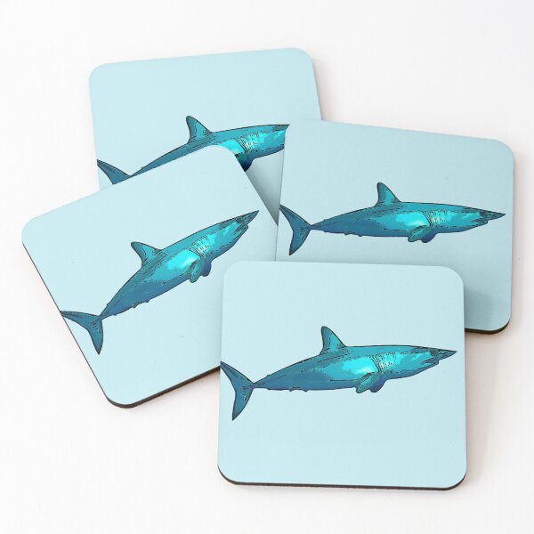 Item preview, Mako Shark Black Alternate Print  designed and sold by designsasstultd.