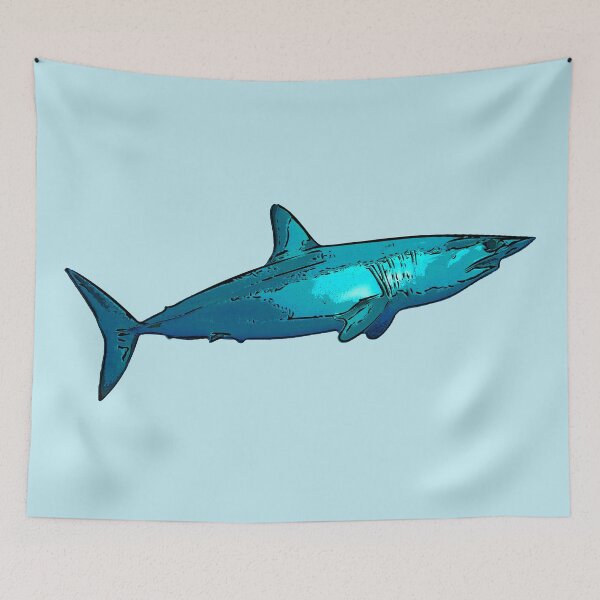 Item preview, Mako Shark Black Alternate Print  designed and sold by designsasstultd.