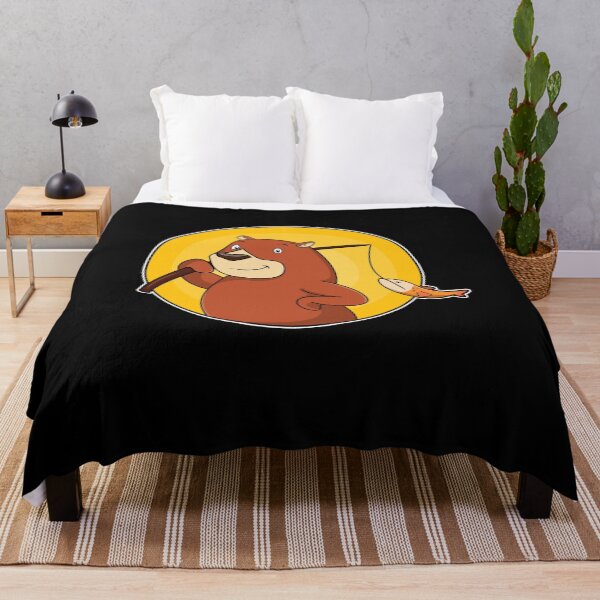 Item preview, Bear as Angler with Fish designed and sold by Snabdesign84.