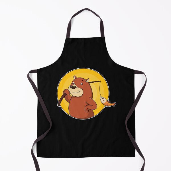 Aperçu de l'œuvre Bear as Angler with Fish créée et vendue par Snabdesign84.