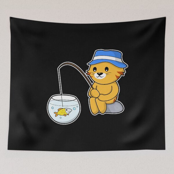 Item preview, Cat Angler Fish Fishing designed and sold by Snabdesign84.