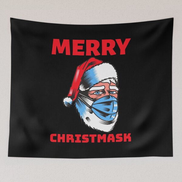 Item preview, Merry Christmask Santa Claus Wearing Mask Christmas designed and sold by Piztees.